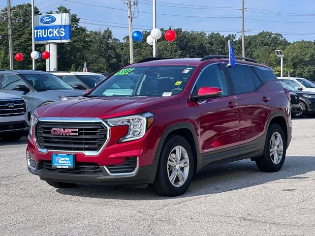 Certified Used 2022 Red GMC SLE image 3
