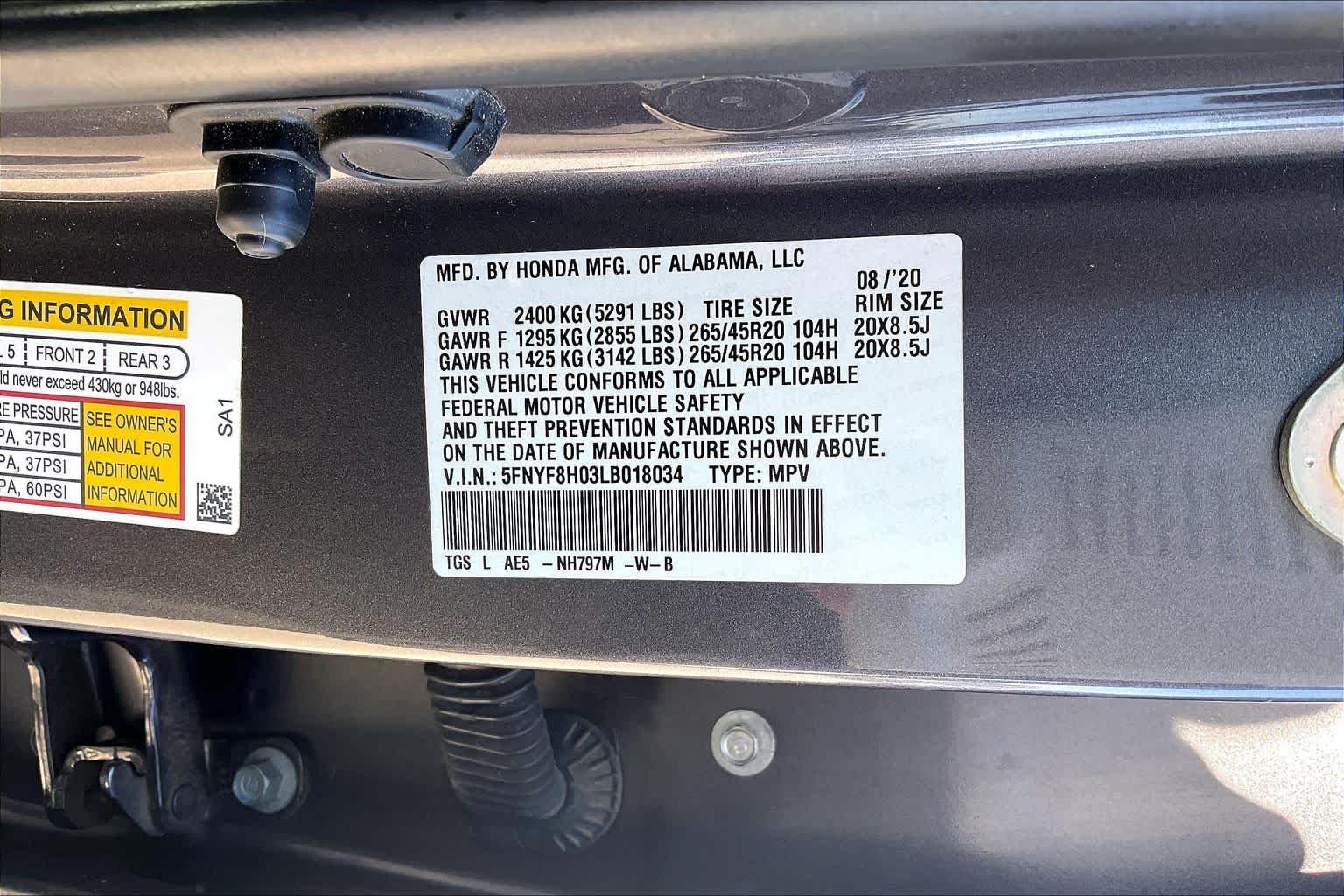 Used 2020 Modern Steel Metallic Honda Elite image 31