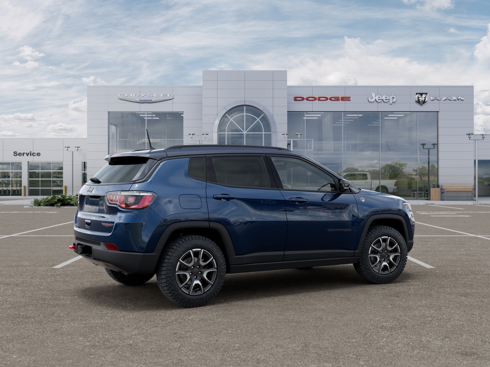 New 2026 Fathom Blue Pearl-Coat Exterior Paint Jeep Trailhawk image 30