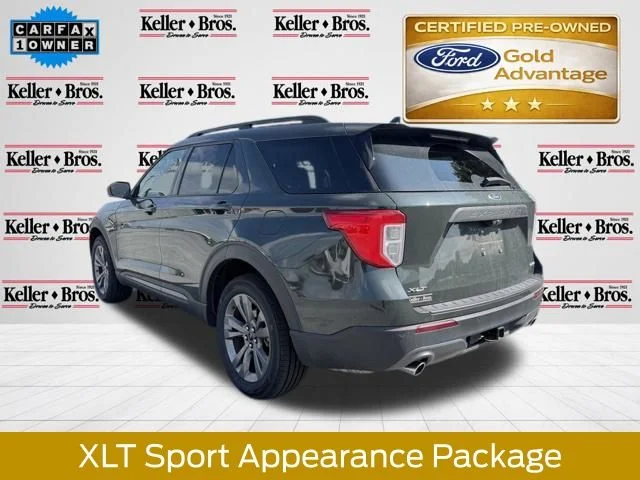 Certified Used 2022 Forged Green Metallic Ford XLT image 6