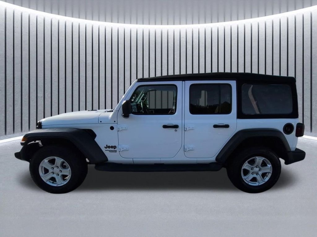 Used 2021 Bright White Clearcoat Jeep Unlimited Sport S image 8