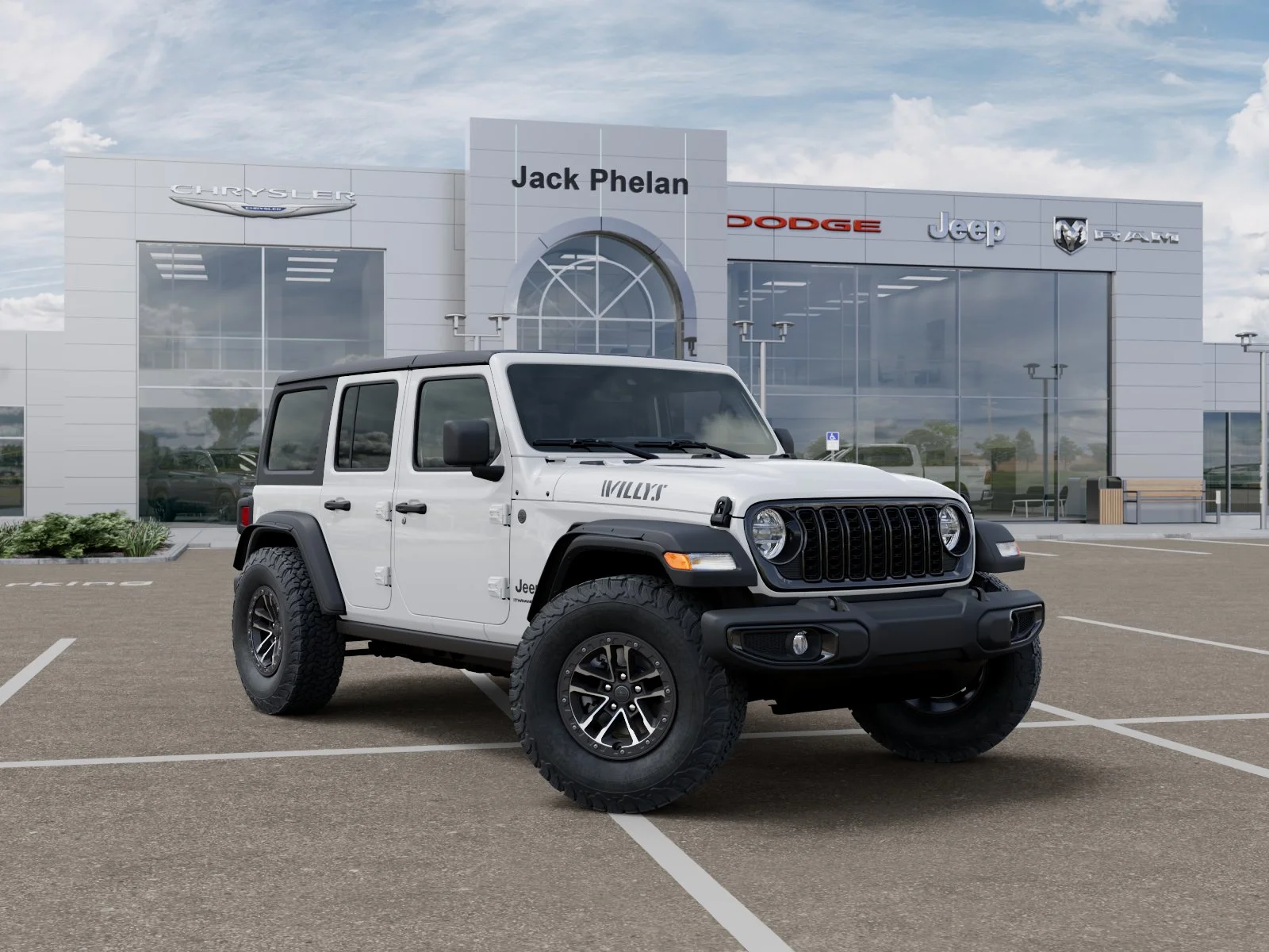 New 2026 Bright White Clear-Coat Exterior Paint Jeep Willys image 31
