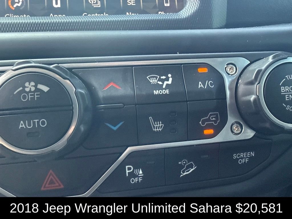 Used 2018 Crystal Metallic Jeep Unlimited Sahara image 27