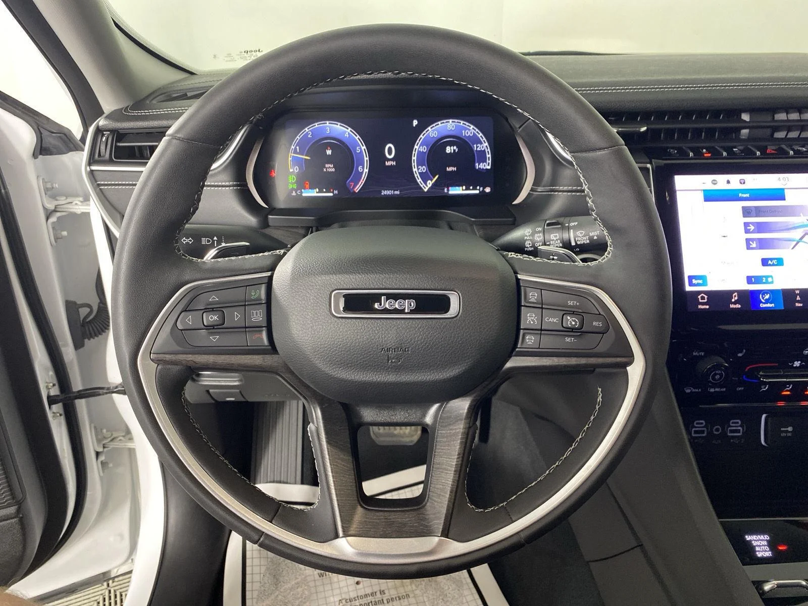 Used 2023 Bright White Clearcoat Jeep Limited image 22