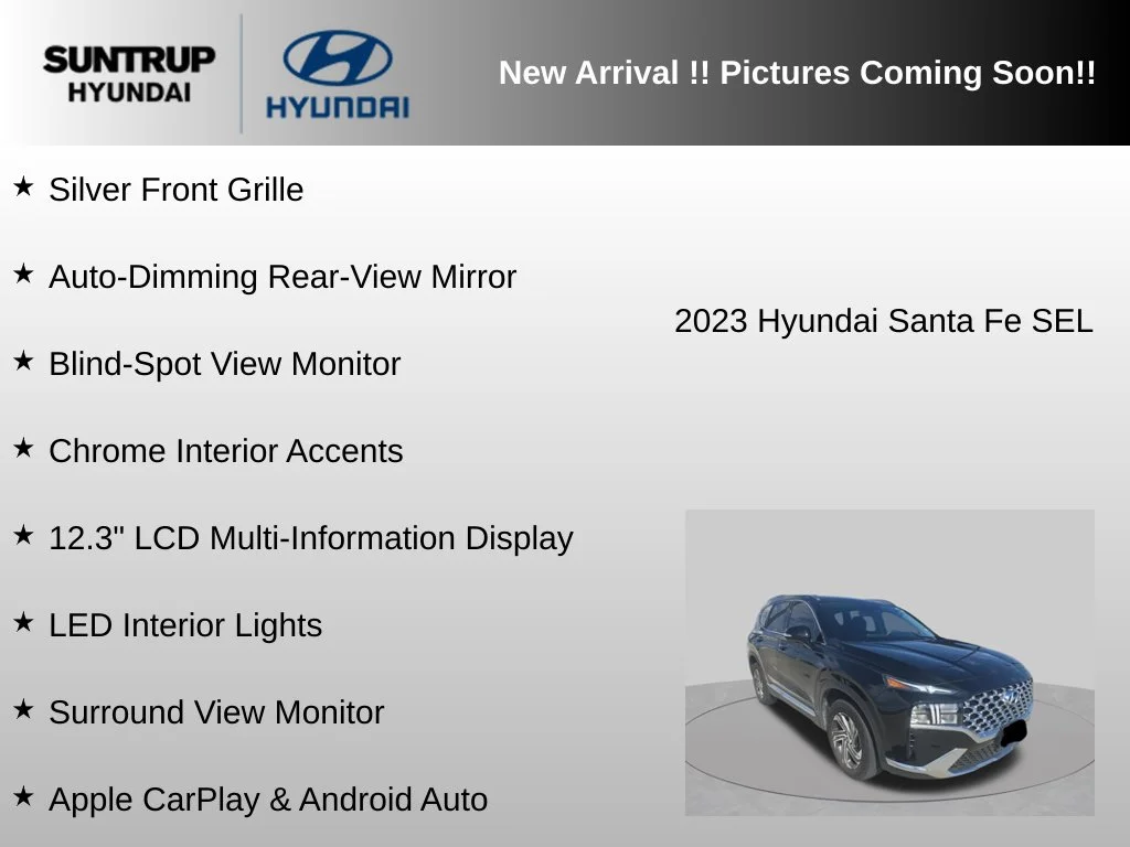 Used 2023 Twilight Black Hyundai SEL image 9