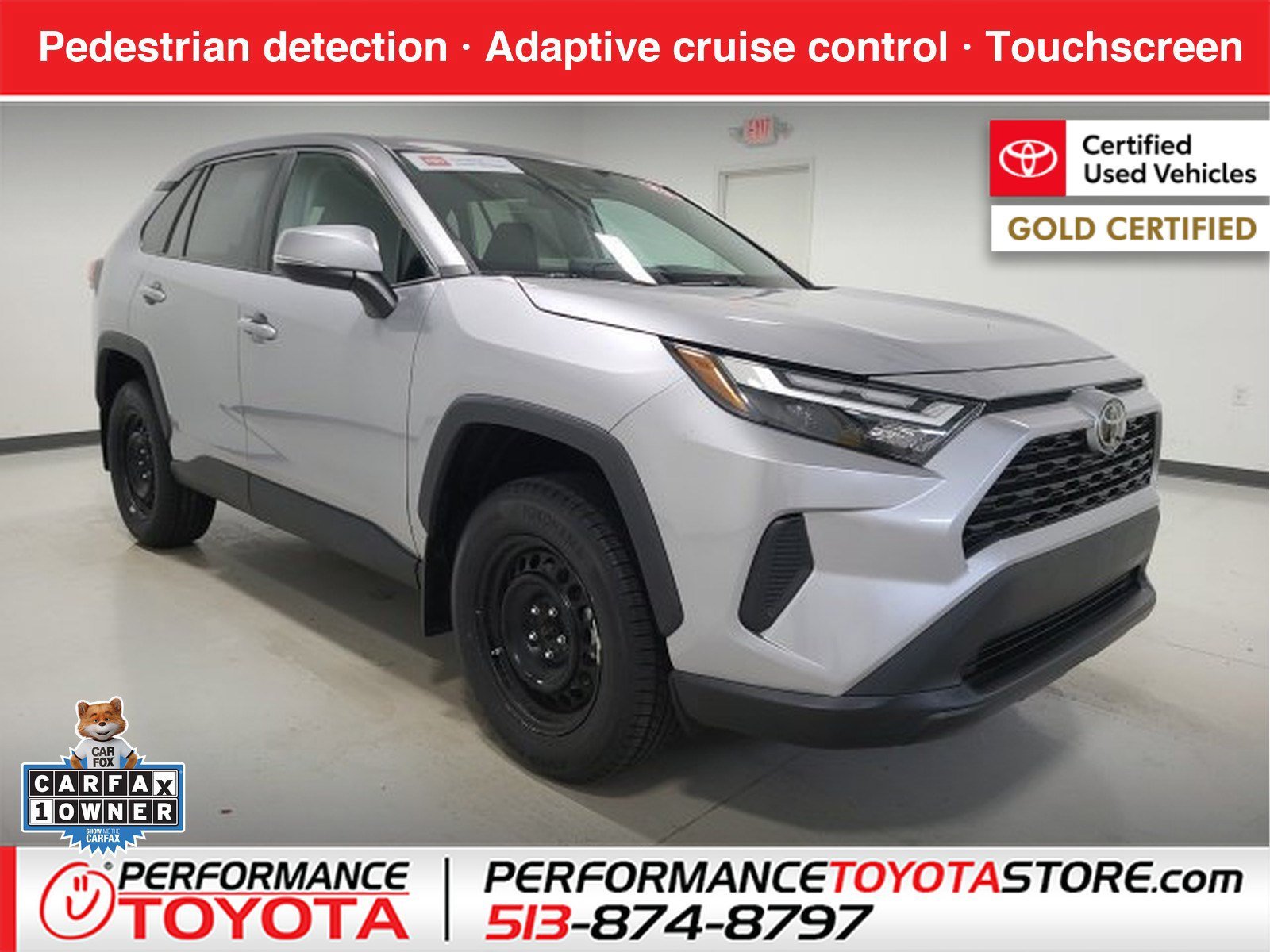Certified Used 2023 Silver Sky Metallic Toyota LE image 1
