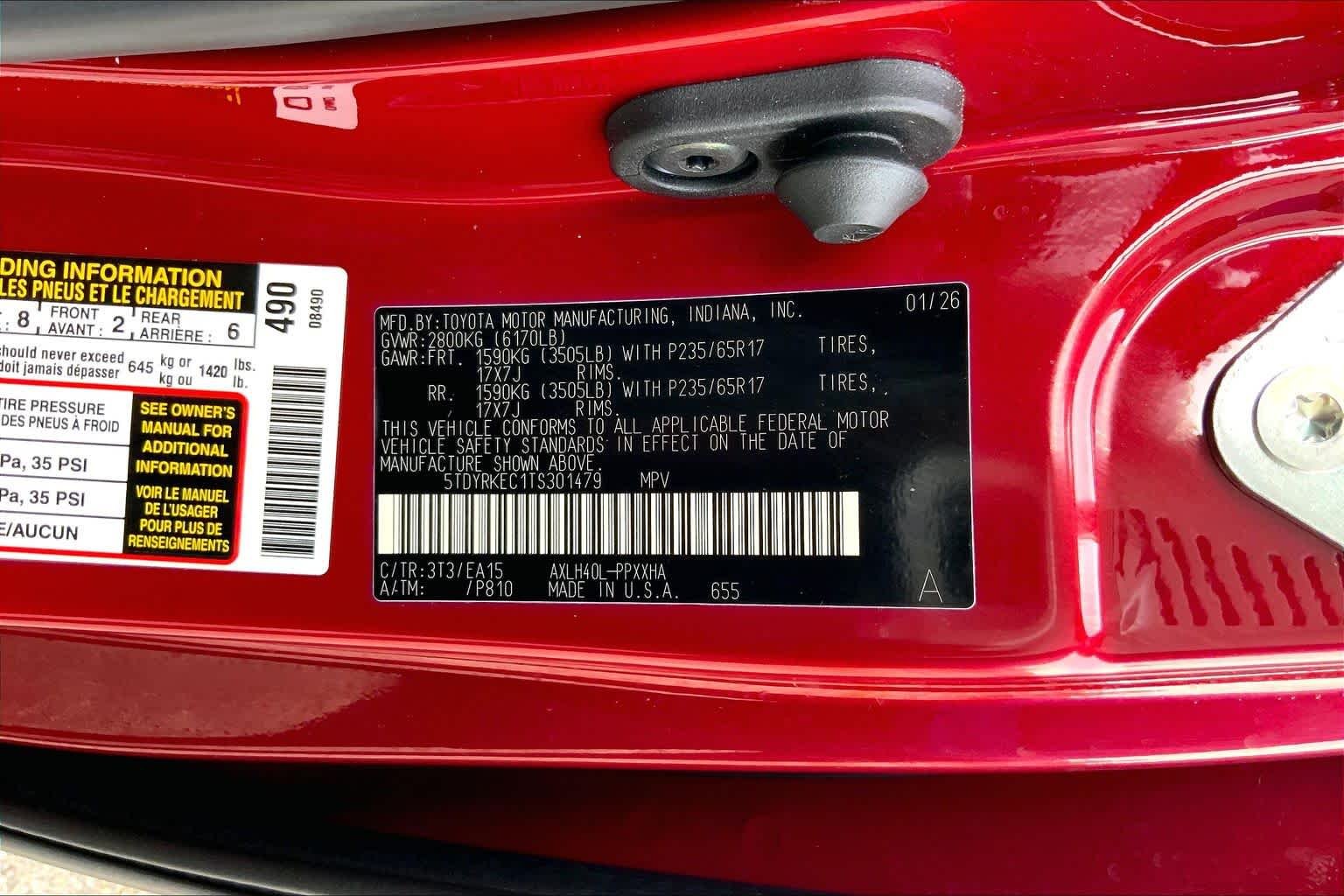 Used 2026 Ruby Flare Pearl Toyota XLE image 36