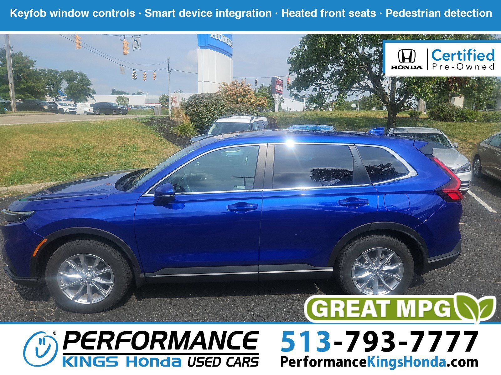 Certified Used 2024 Still Night Pearl Honda EX-L image 1