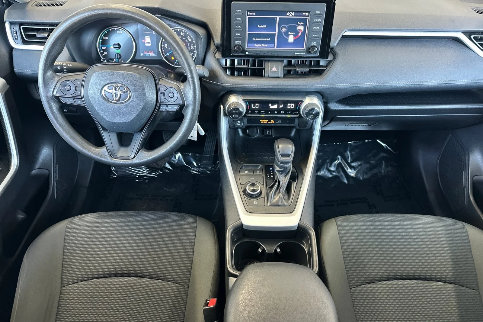 Used 2021 MIDNIGHT BLACK Toyota Hybrid LE image 12