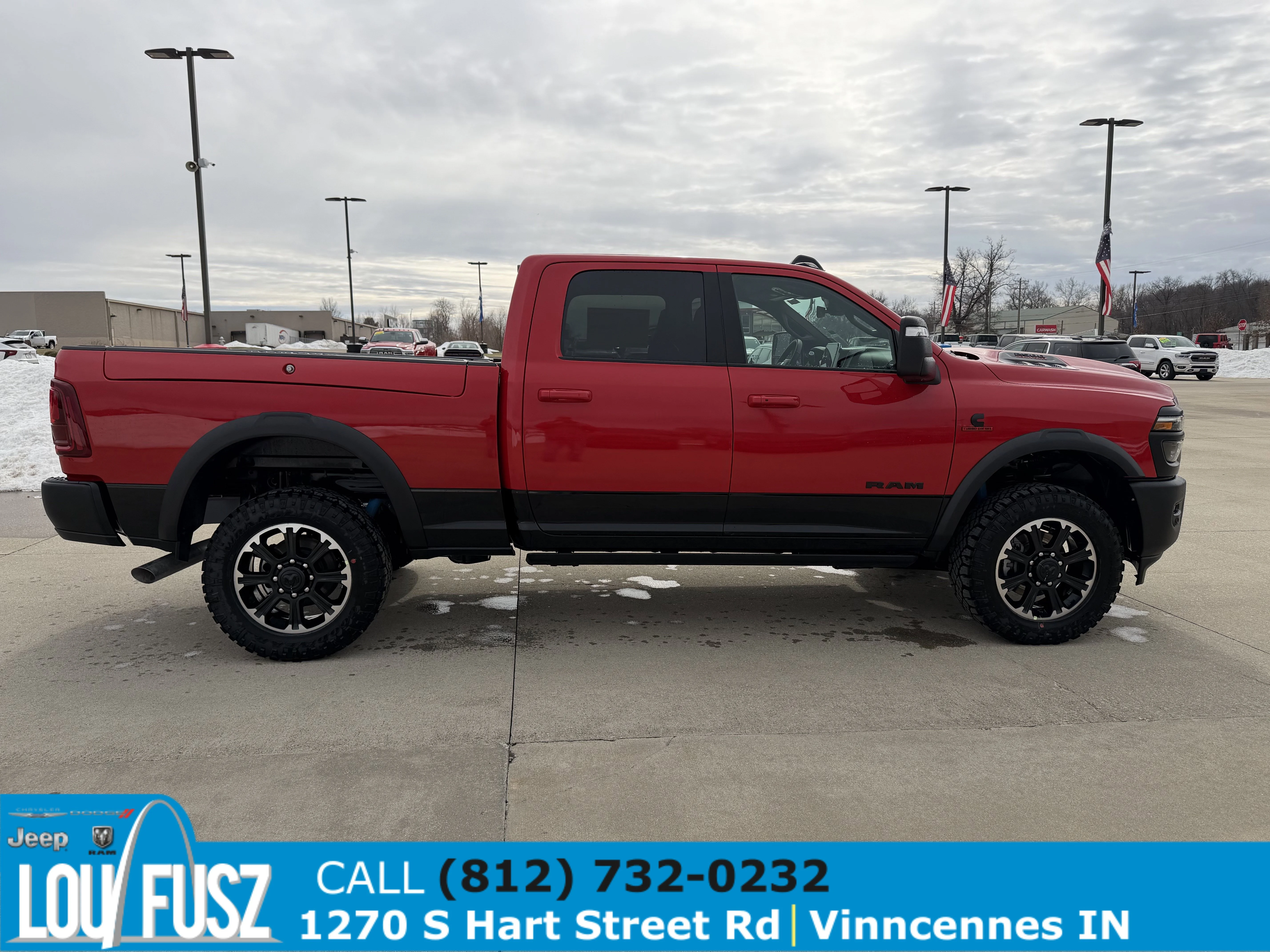 New 2026 Flame Red Clear-Coat Exterior Paint RAM Rebel image 8