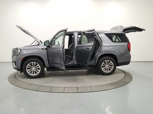 Used 2021 SATIN STEEL METALLIC GMC SLT image 12