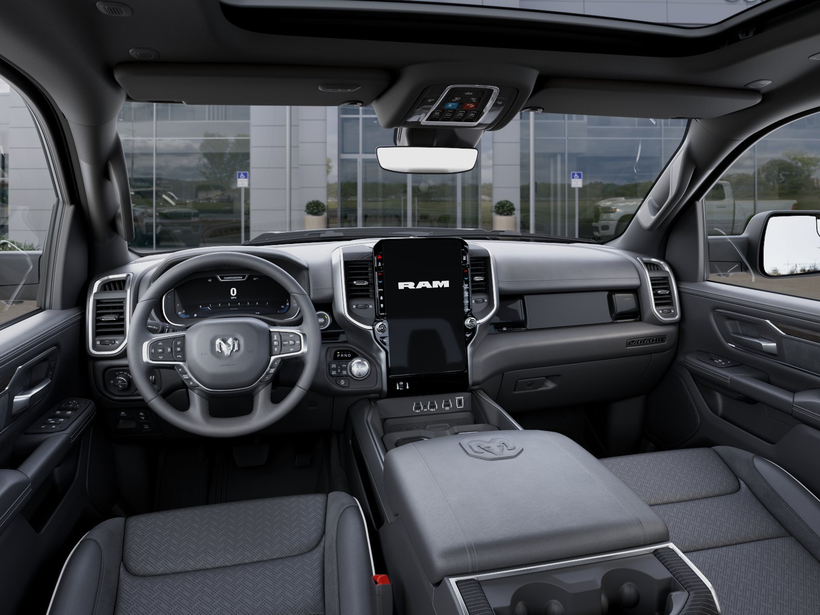 New 2026 Bright White Clear-Coat Exterior Paint RAM Laramie image 114