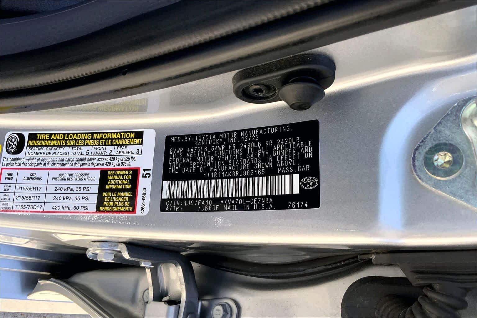 Used 2024 Celestial Silver Metallic Toyota LE image 36