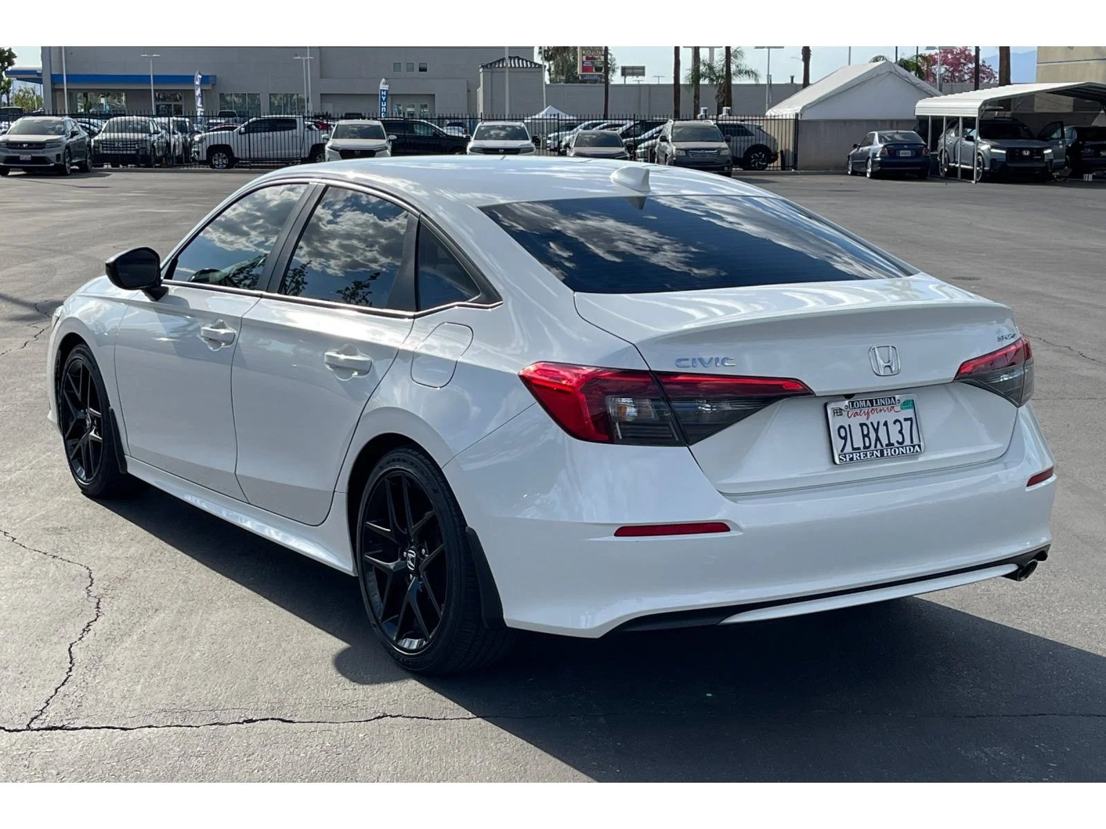 Used 2024 Platinum White Pearl Honda Sport image 3