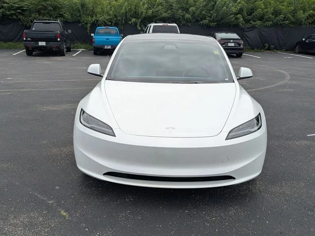 Used 2025 Pearl White Multi-Coat Tesla Long Range image 4