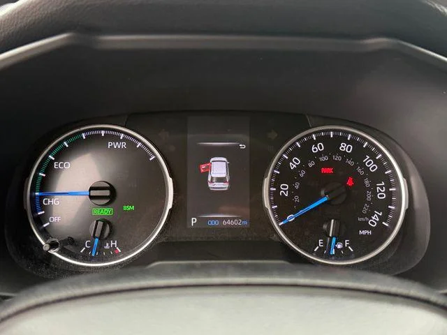 Certified Used 2021 LUNAR ROCK Toyota Hybrid XLE image 14