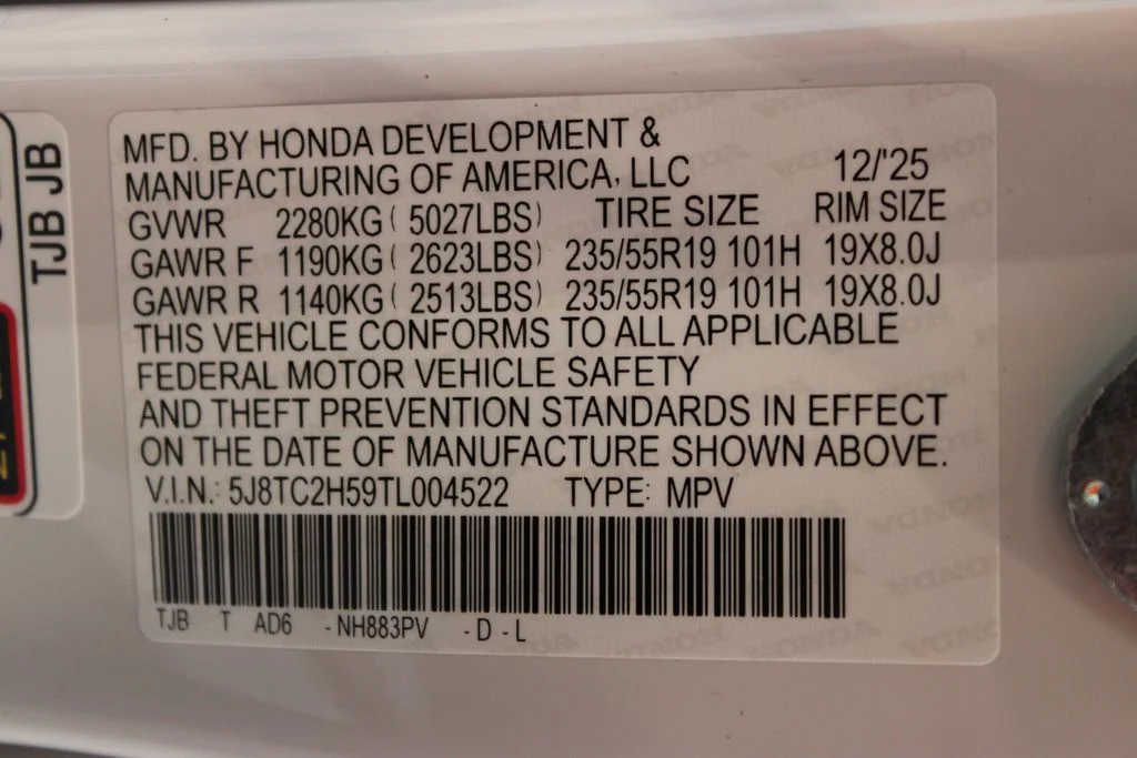 New 2026 Platinum White Pearl Acura Technology Package image 29