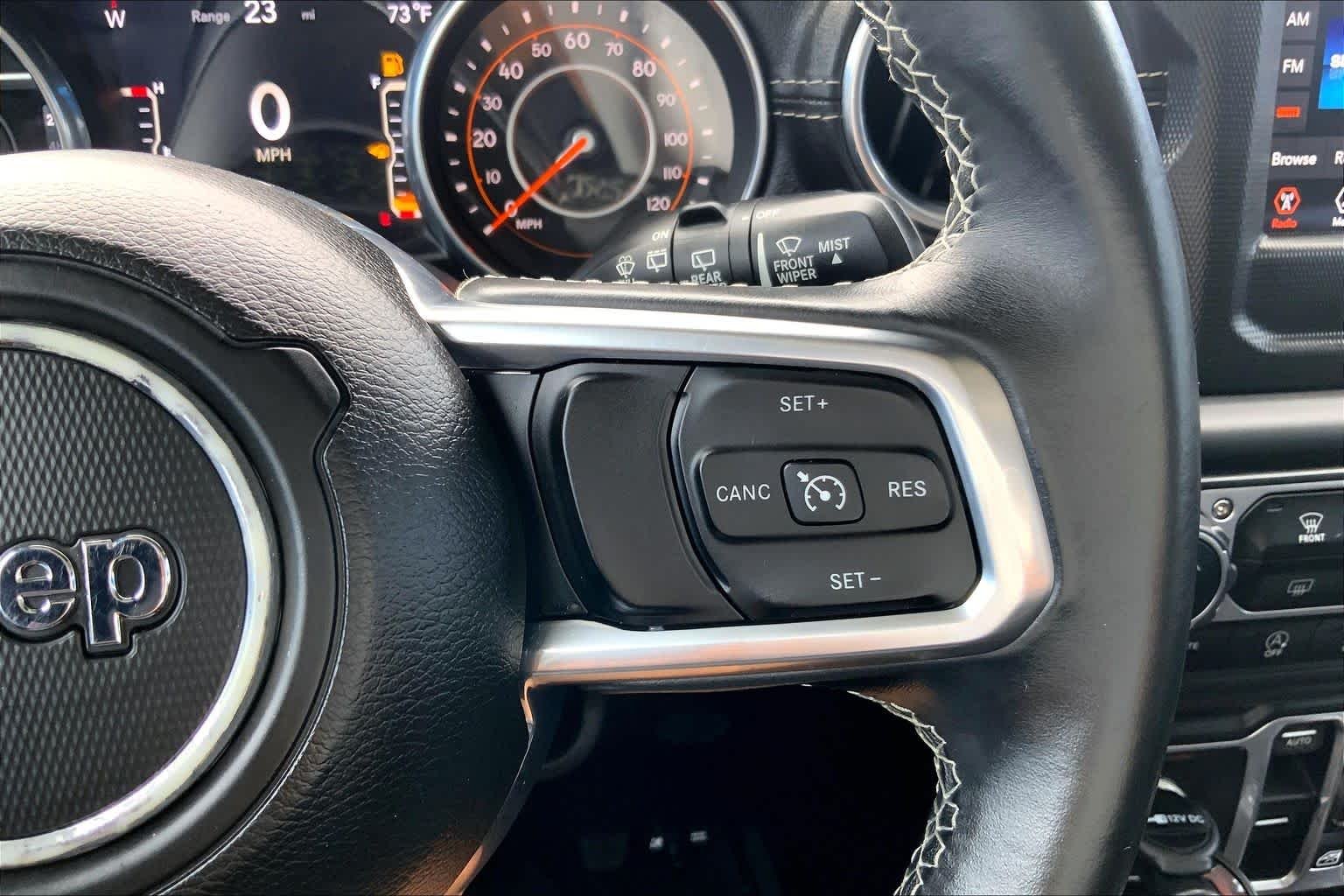 Used 2018 Bright White Clearcoat Jeep Sahara image 25