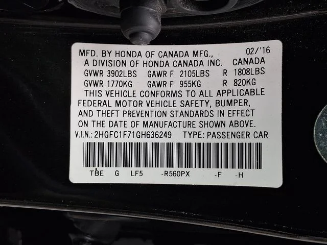 Used 2016 Black Honda EX-L image 28