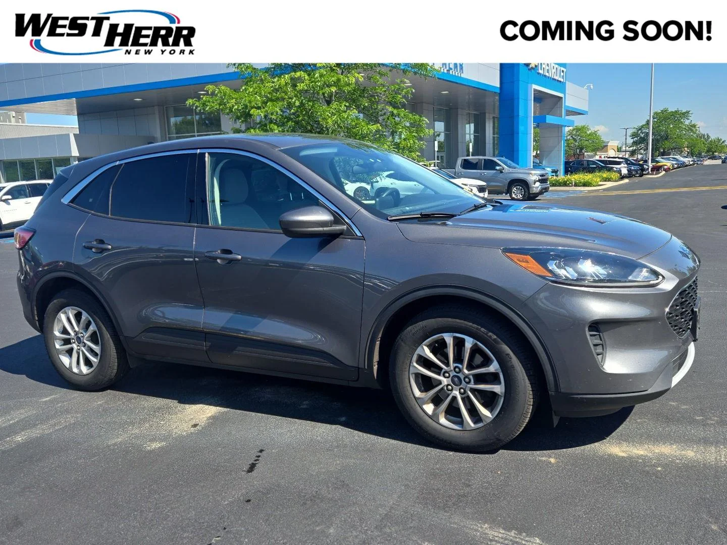 Used 2021 Carbonized Grey Ford SE image 1