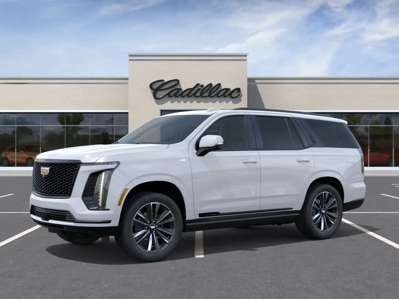 New 2026 Vibrant White Tricoat Cadillac Sport image 2