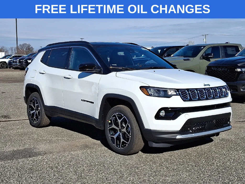 New 2026 Bright White Clear-Coat Exterior Paint Jeep Limited image 1