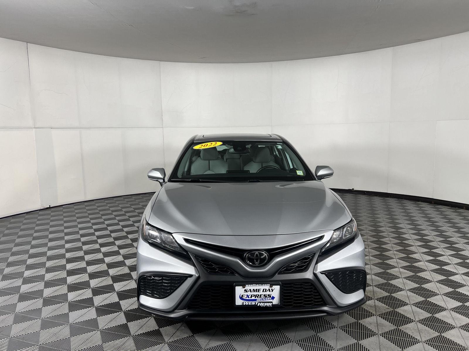 Used 2022 Celestial Silver Metallic Toyota SE image 11