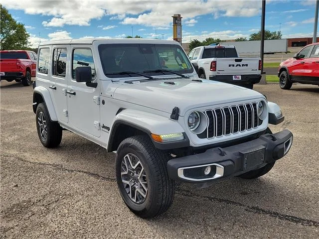 Used 2025 White Jeep Sahara 4x4 image 6
