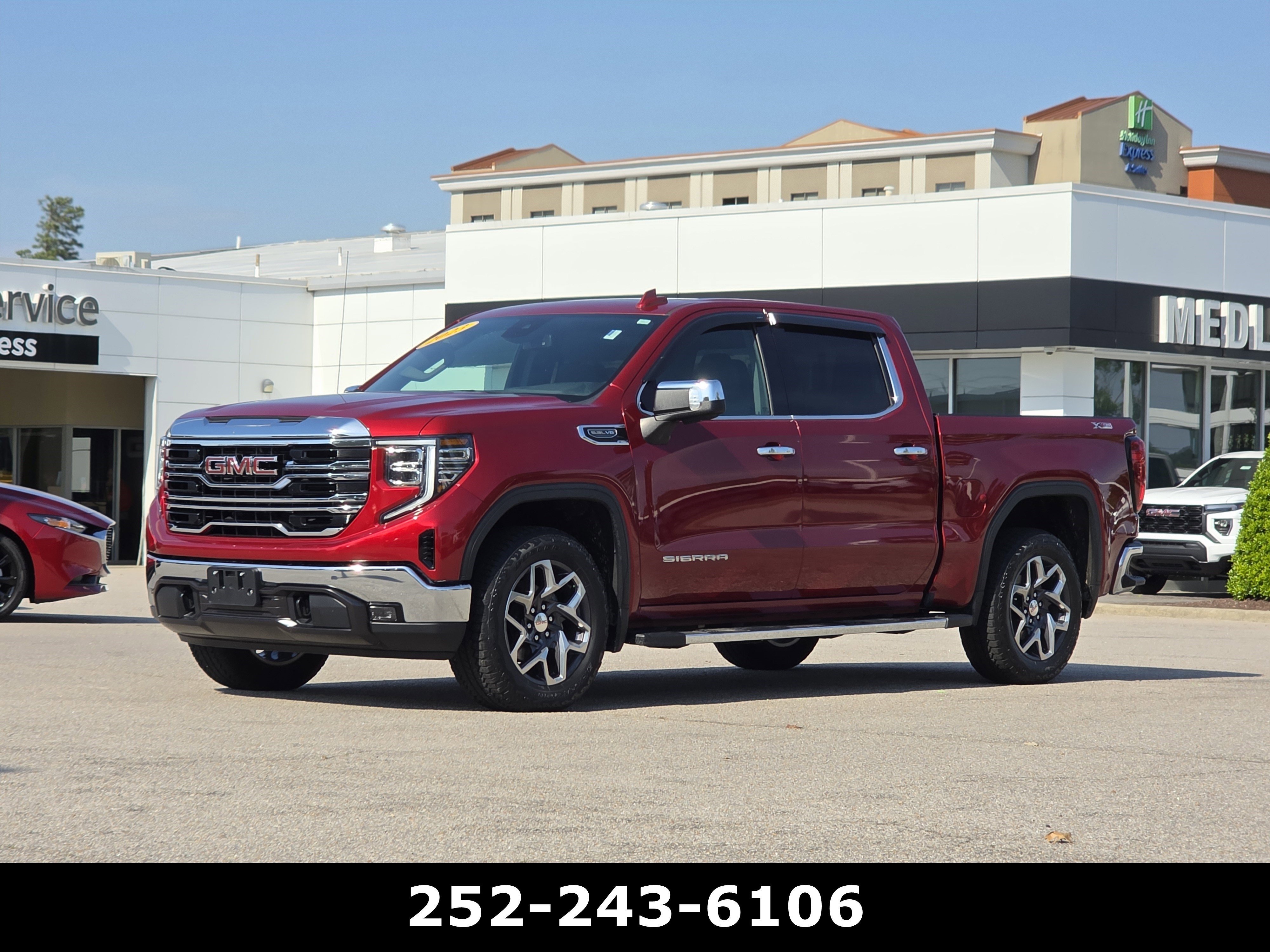 Used 2023 Volcanic Red Tintcoat GMC SLT image 3