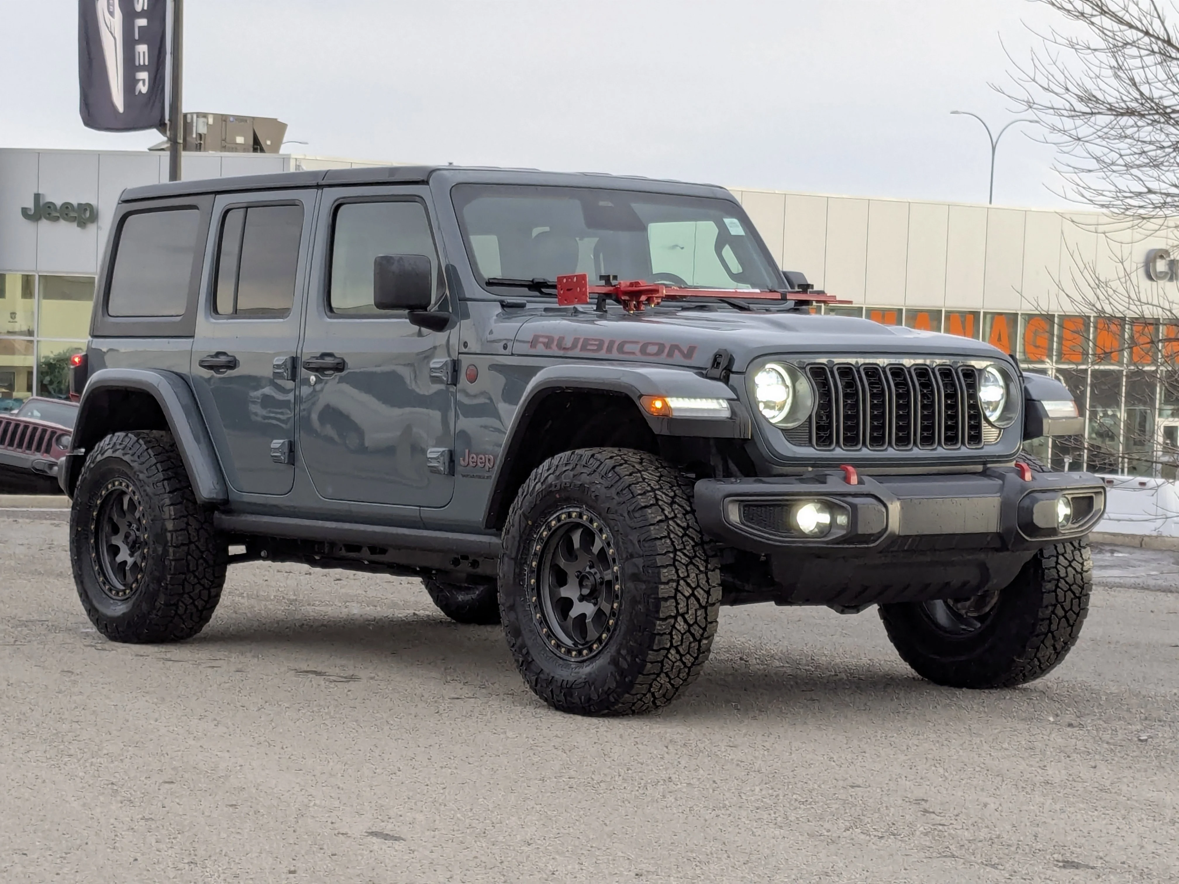 New 2026 Dark blue Jeep Rubicon - FUEL RIMS - AT 35 TIRES - HIGHLIFT HOOD JACK & TONS MORE! image 2