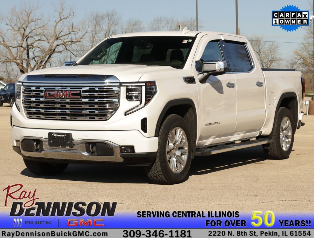 Used 2023 White Frost Tricoat GMC Denali image 3