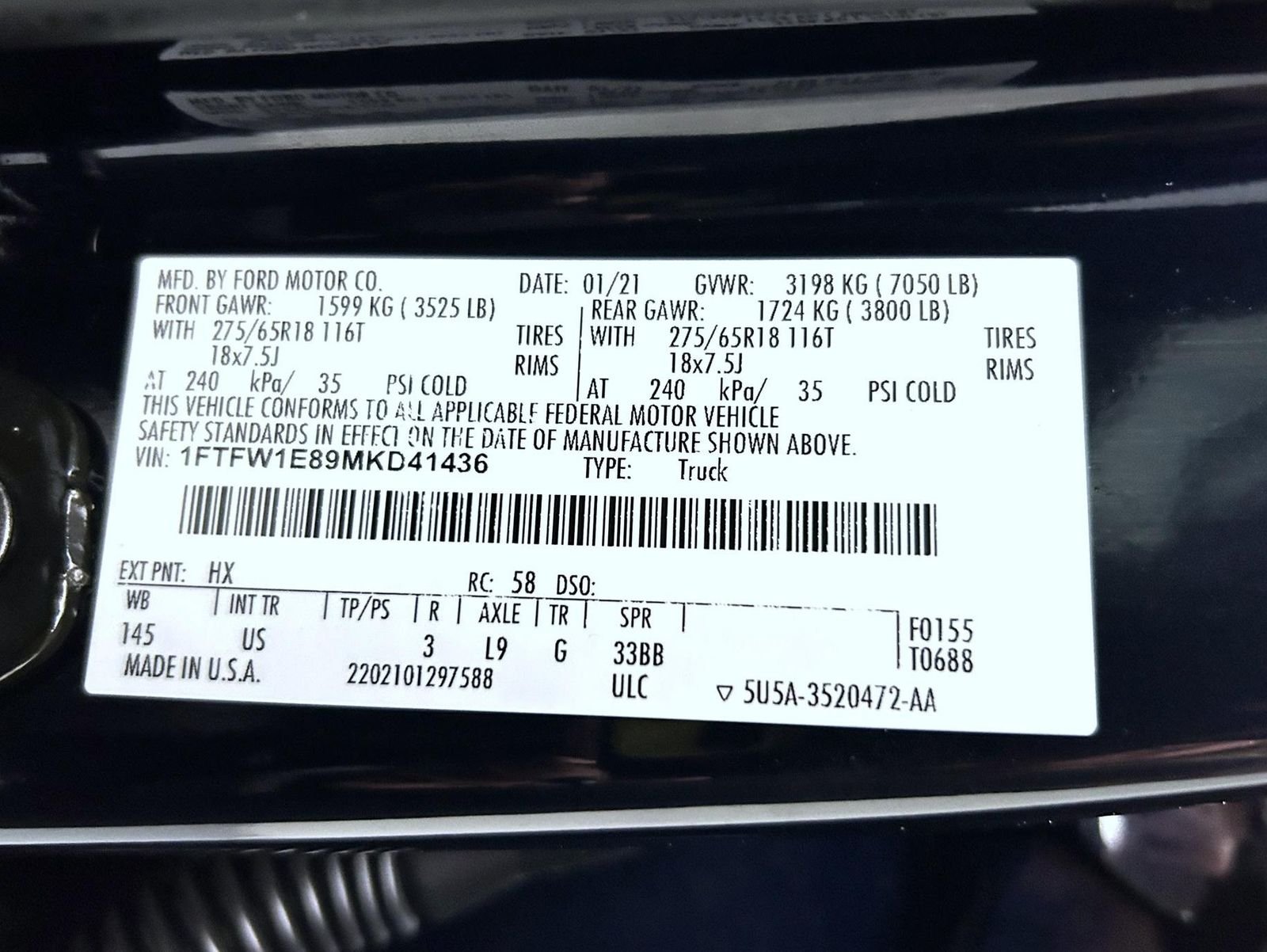 Used 2021 Blue Ford XLT image 25