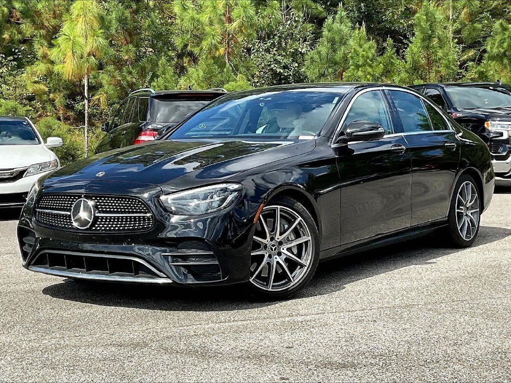 Certified Used 2022 Black Mercedes-Benz E 350 image 2