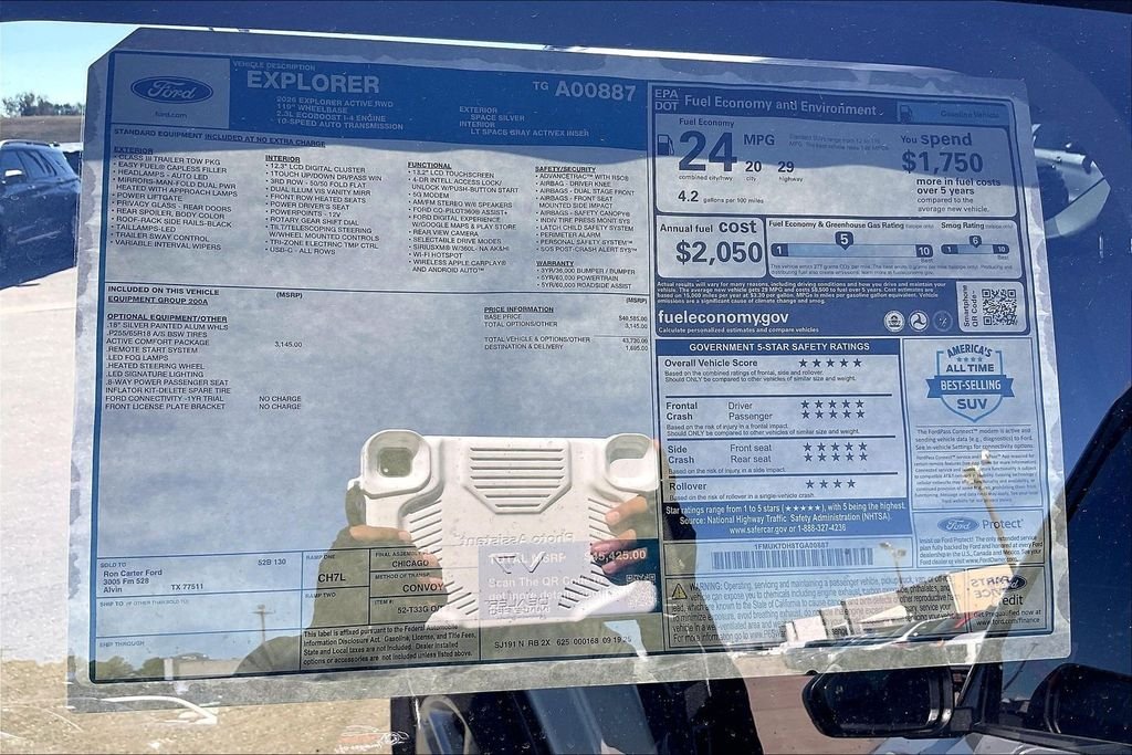 New 2026 Ford Explorer Active 4D Sport Utility