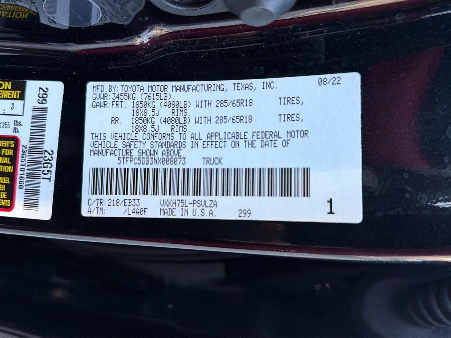 Used 2022 Midnight Black Metallic Toyota TRD Pro Hybrid image 43