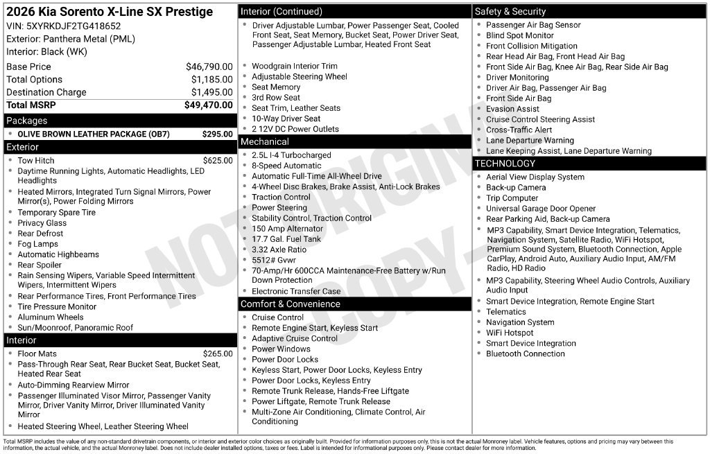Certified Used 2026 Gray Kia X-Line SX Prestige image 33