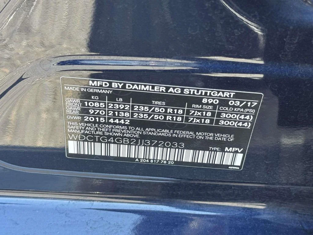 Used 2018 Cavansite Blue Metallic Mercedes-Benz 4MATIC® image 15