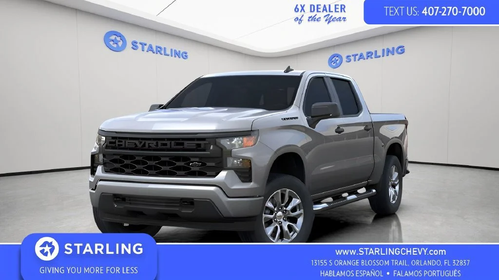 New 2026 Sterling Gray Metallic Chevrolet Custom image 1