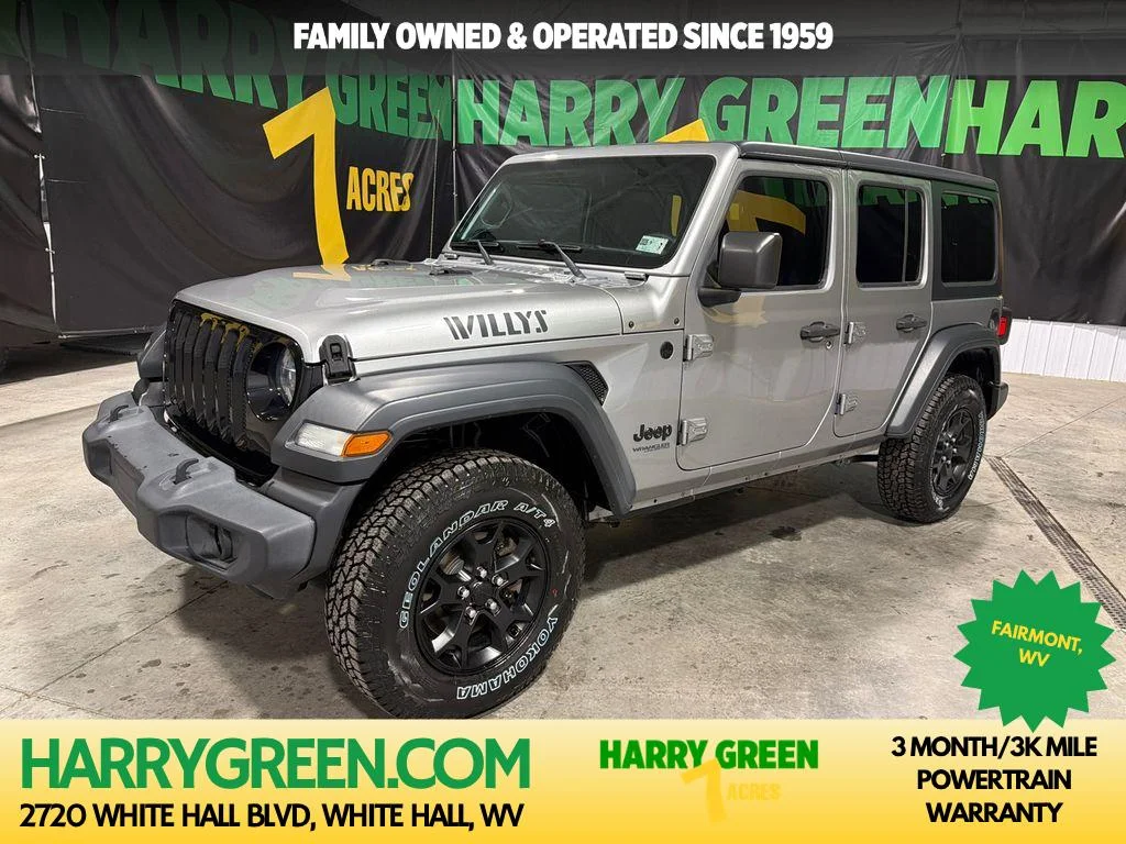 Used 2020 Billet Silver Metallic Clearcoat Jeep Willys image 1