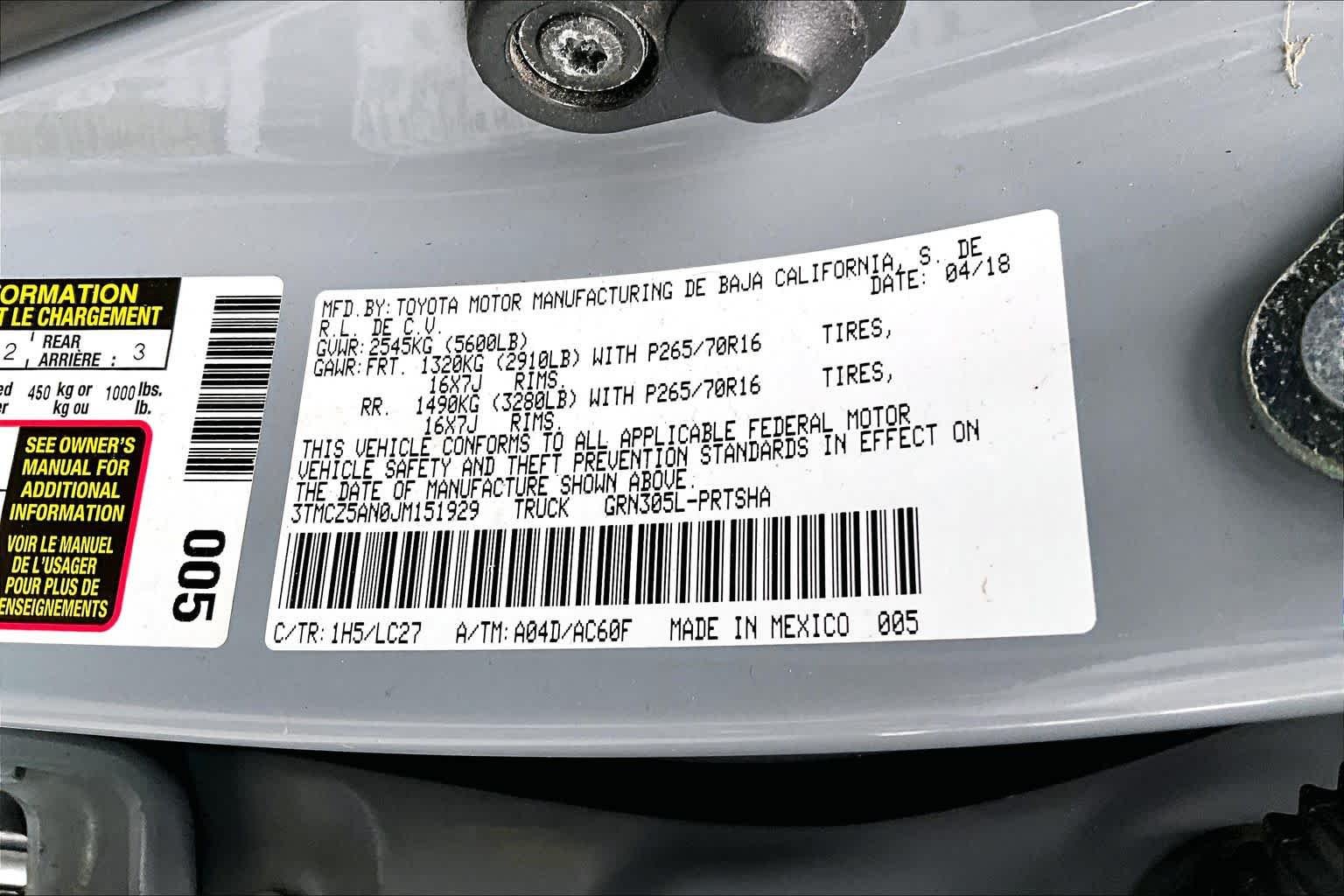 Used 2018 Cement Toyota TRD Off Road image 34