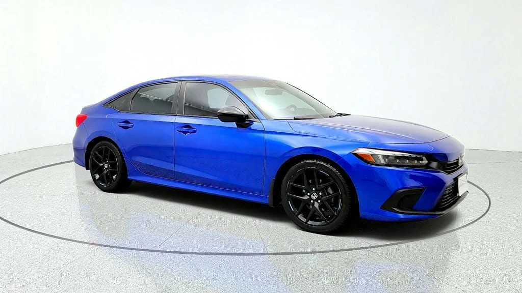 Used 2022 Aegean Blue Metallic Honda Sport CVT image 3