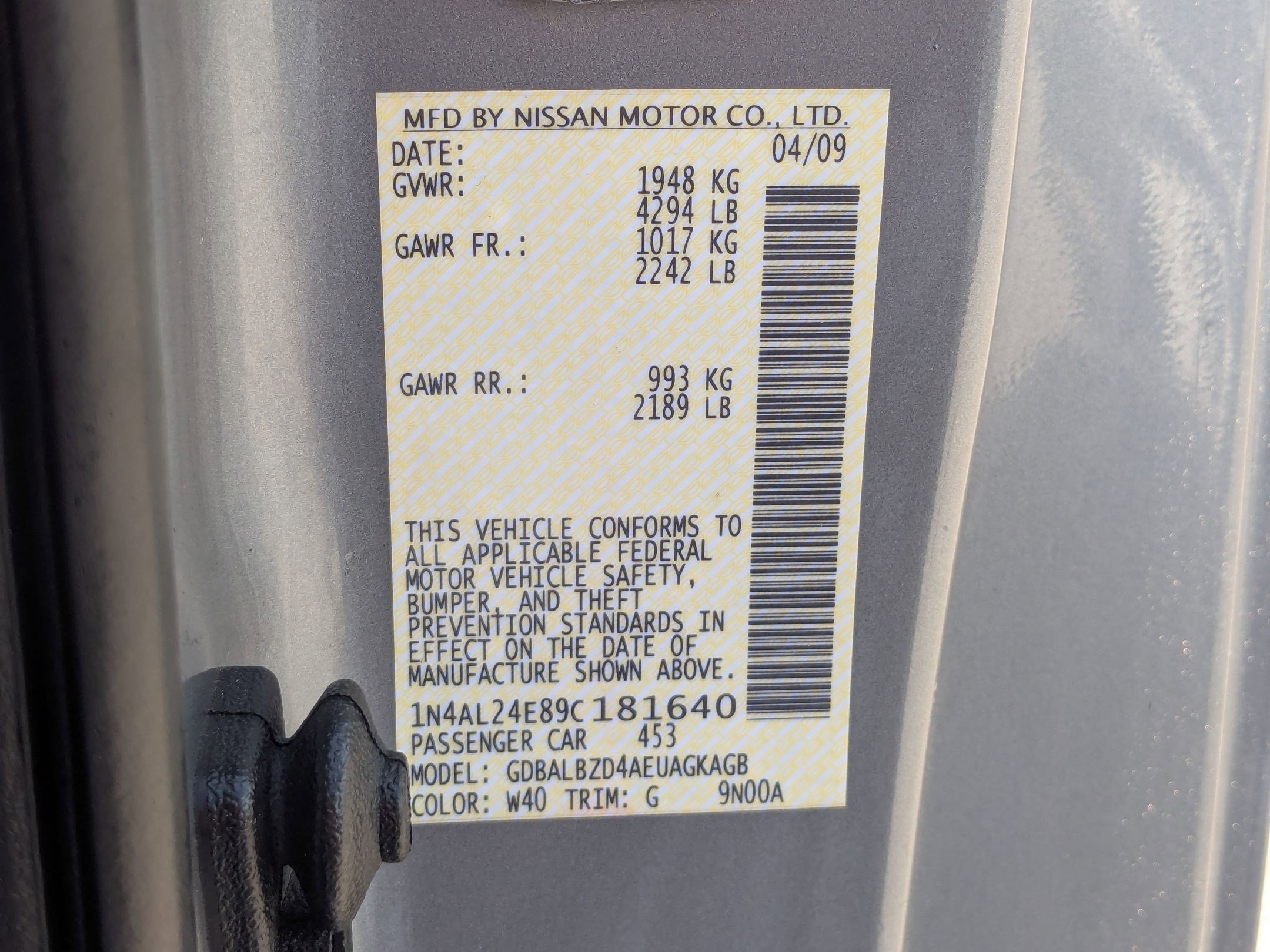 Used 2009 Precision Gray Metallic Nissan 2.5 S image 32
