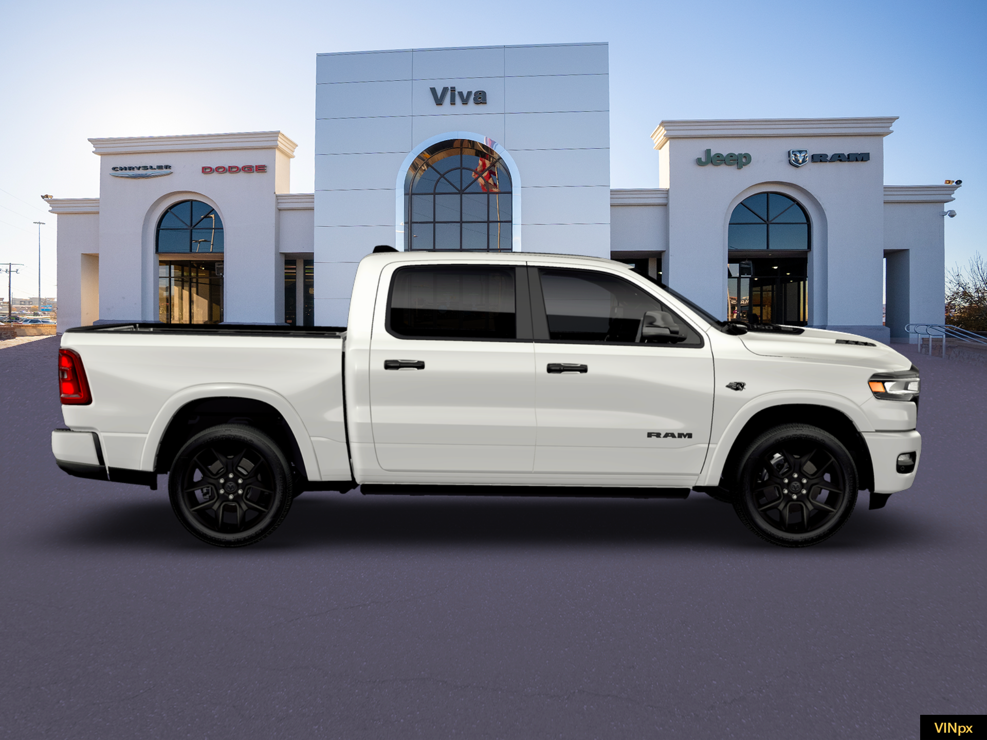 New 2026 Bright White Clear-Coat Exterior Paint RAM Laramie image 21