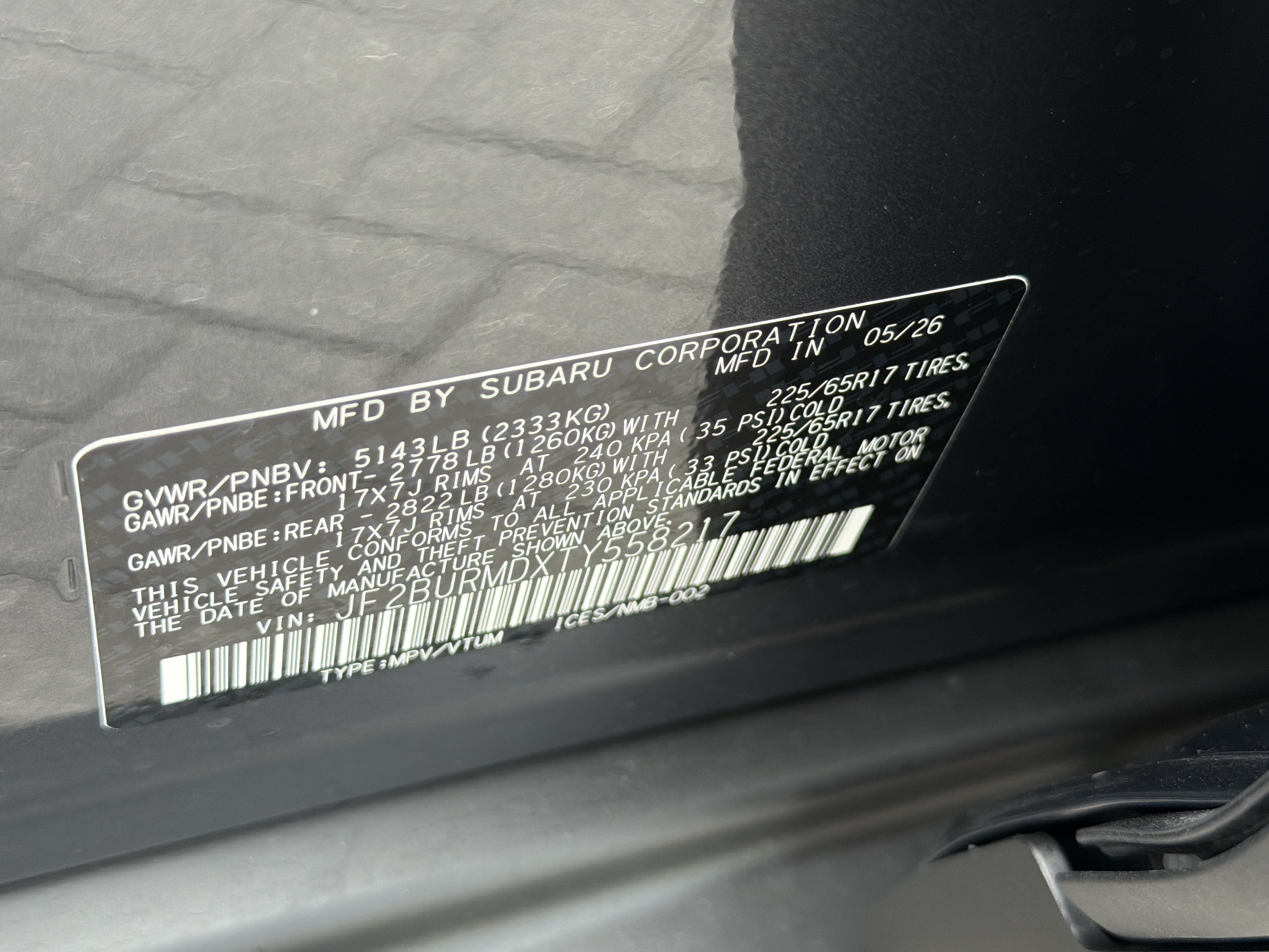 New 2026 MAGNETITE GRAY METALLIC Subaru Wilderness image 36