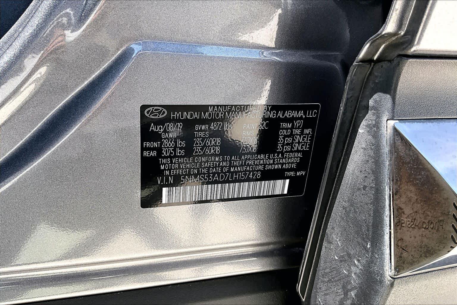 Used 2020 Machine Gray Hyundai Limited image 34