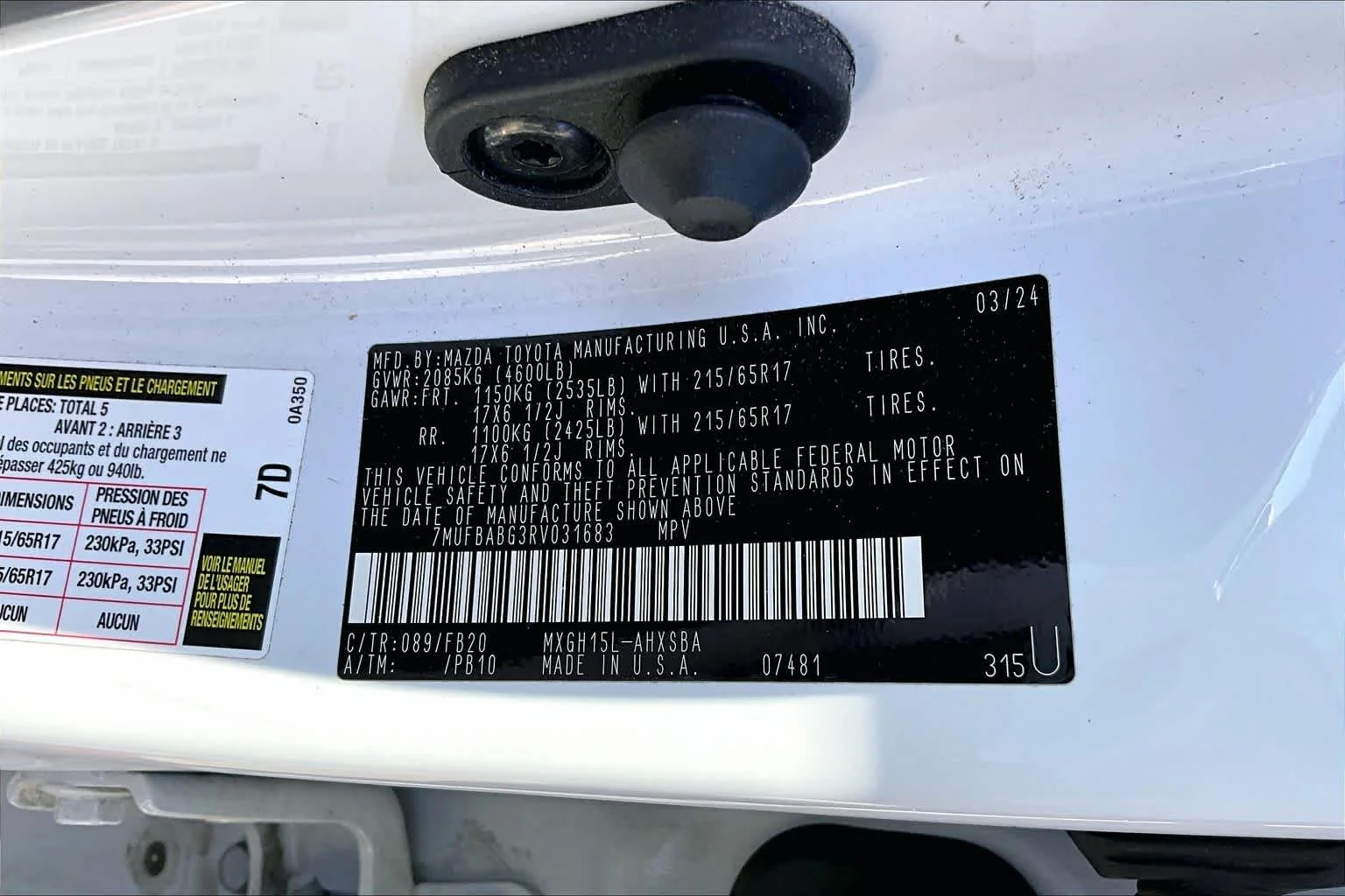 Used 2024 Wind Chill Pearl Toyota Hybrid SE image 30