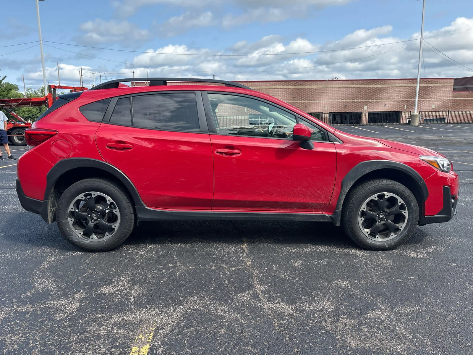 Used 2022 Pure Red Subaru Premium image 13