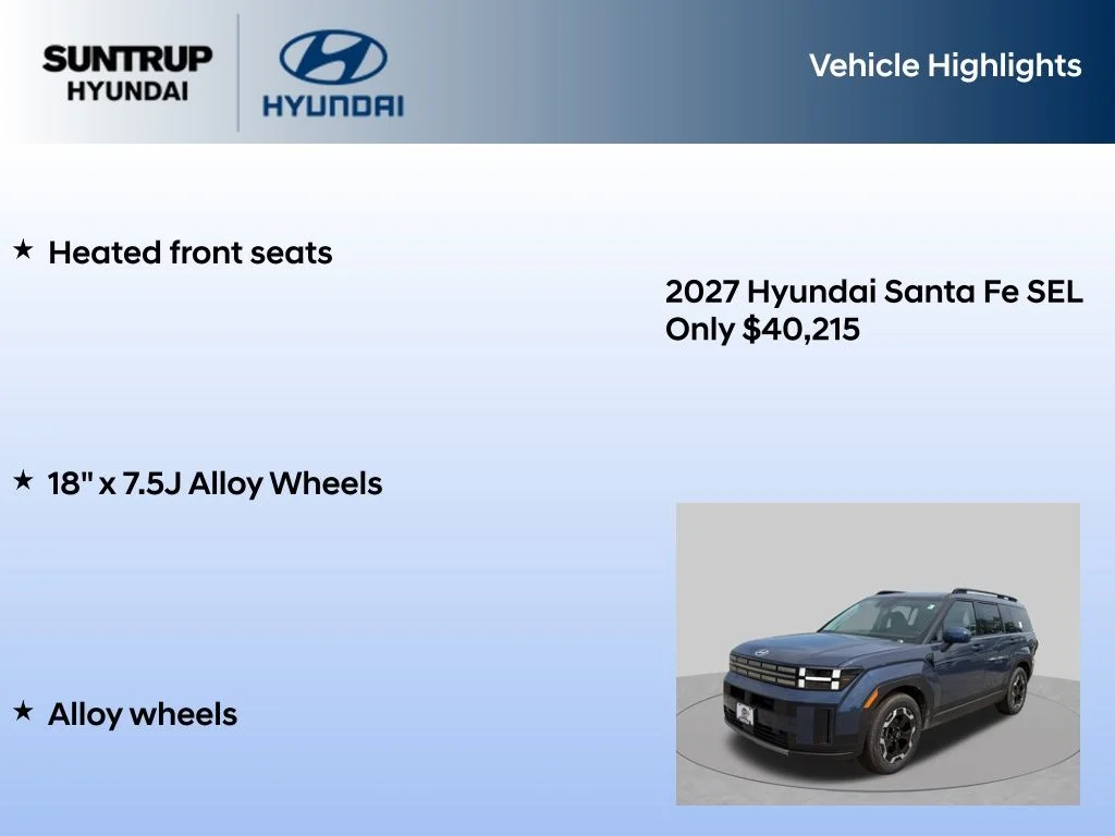 New 2027 Atlantis Blue Hyundai SEL image 15