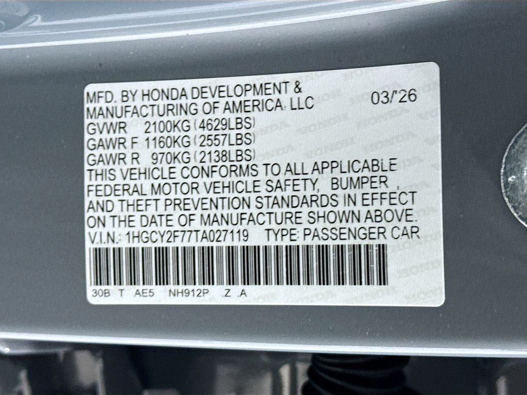New 2026 Urban Gray Pearl Honda Sport-L image 33