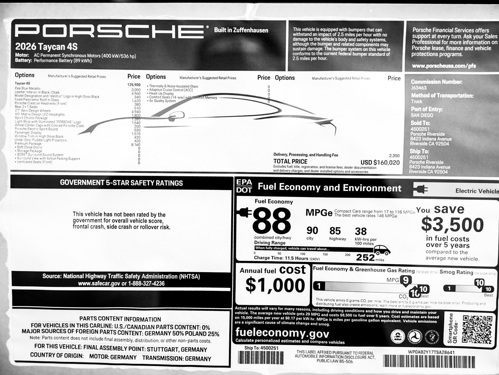 New 2026 PALE BLUE Porsche 4S image 28